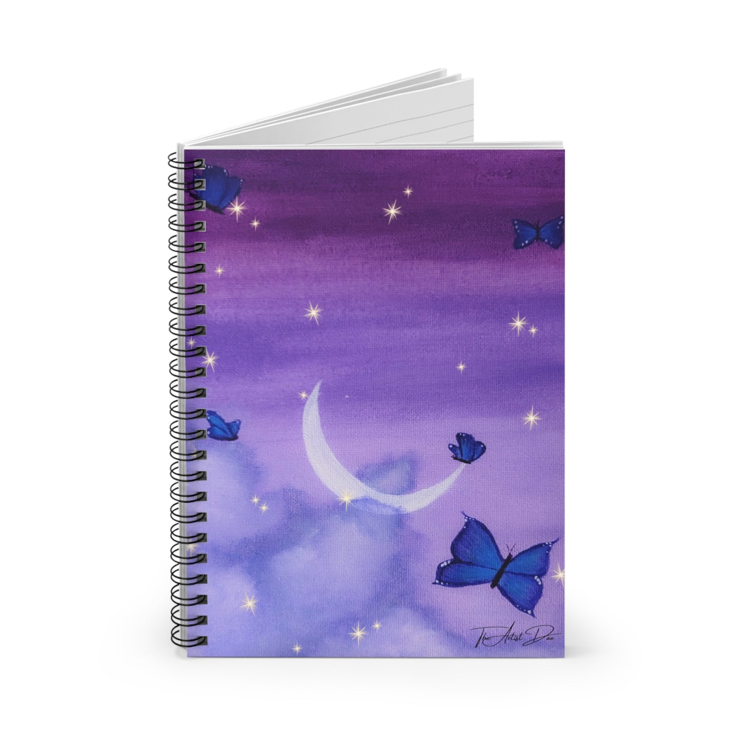 TheArtistDae Original Painting Spiral Notebook - Ruled Line