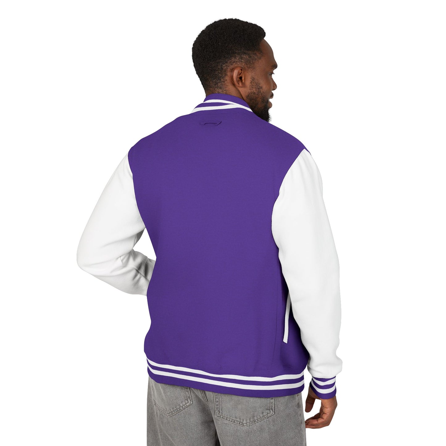 DaeBreak Unisex Heavyweight Letterman Jacket - Trendy Varsity Style