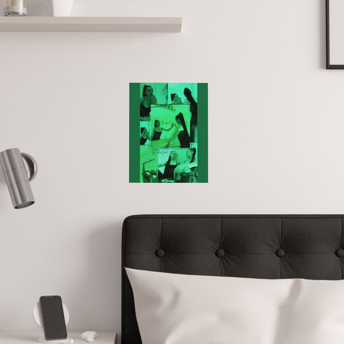 TheArtistDae Original Green Model Poster Satin (210gsm)