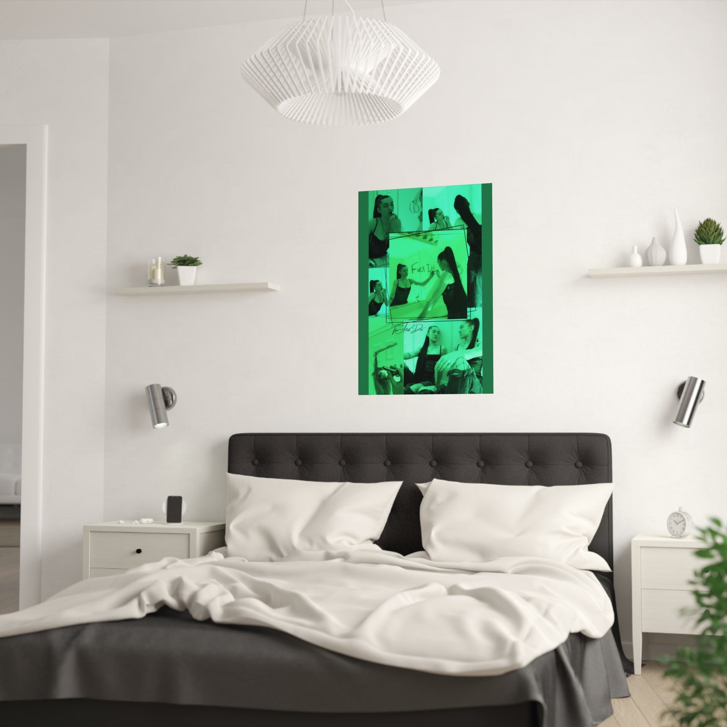 TheArtistDae Original Green Model Poster Satin (210gsm)