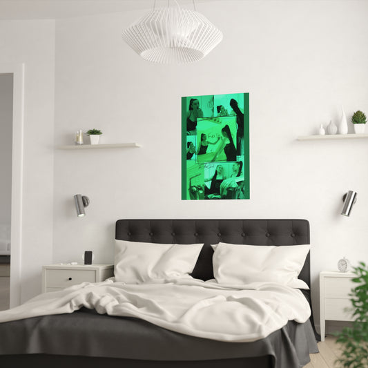 TheArtistDae Original Green Model Poster Satin (210gsm)