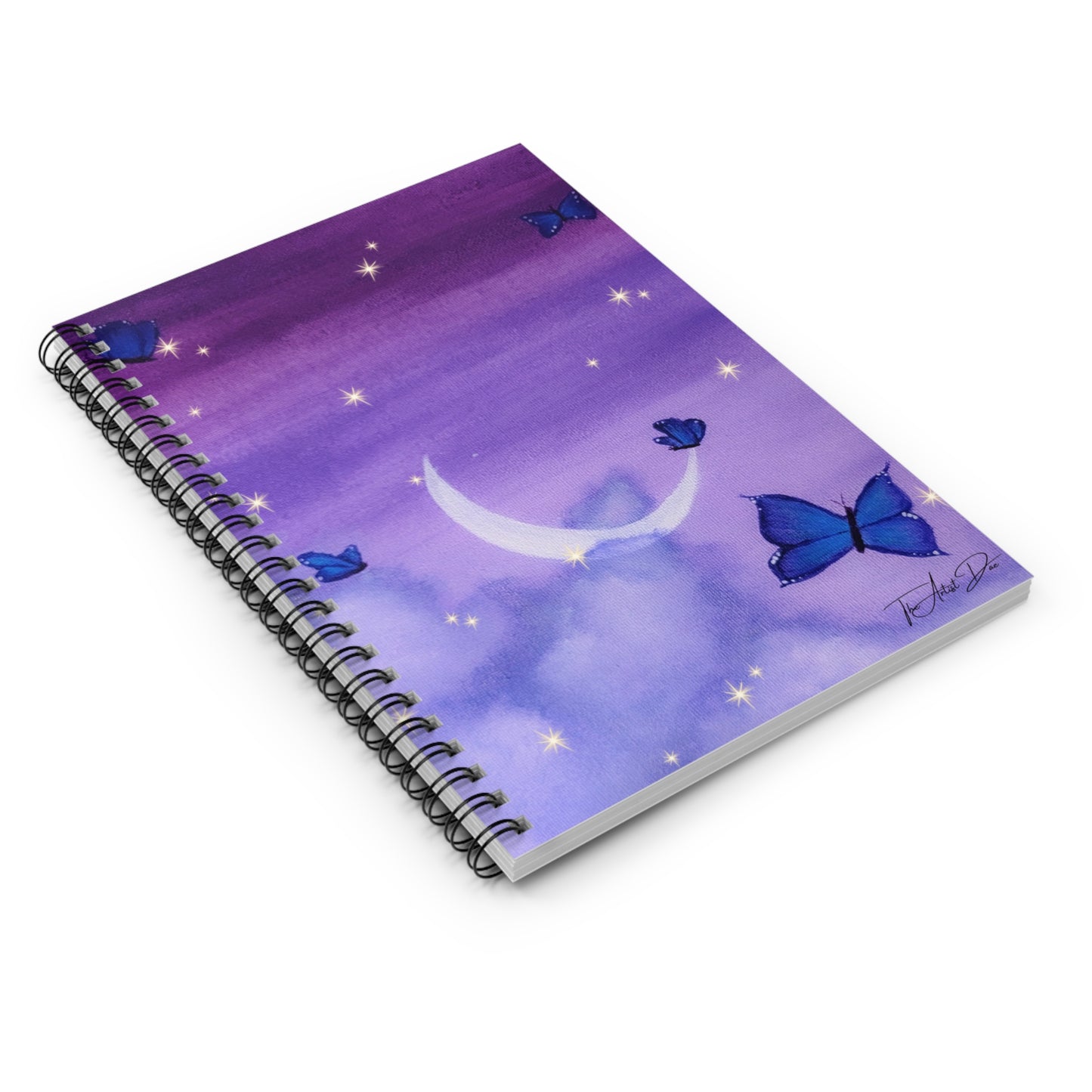 TheArtistDae Original Painting Spiral Notebook - Ruled Line