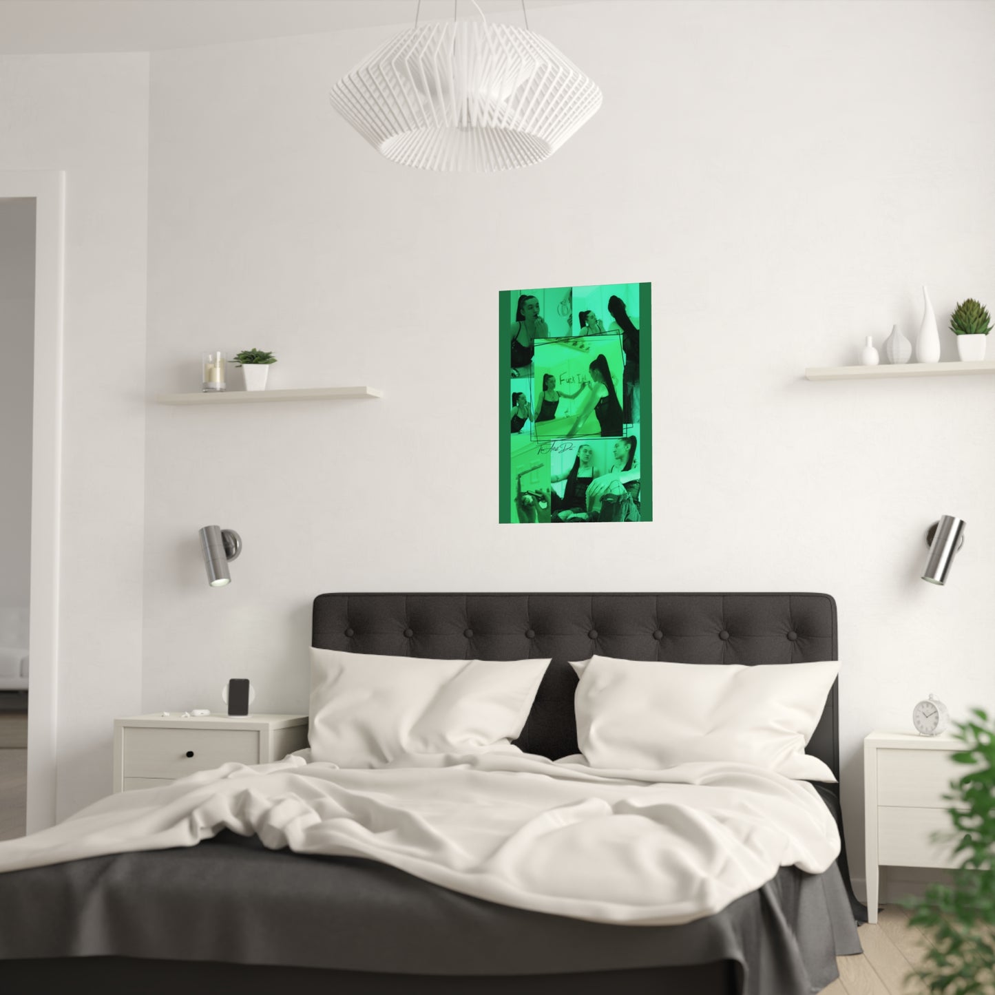 TheArtistDae Original Green Model Poster Satin (210gsm)