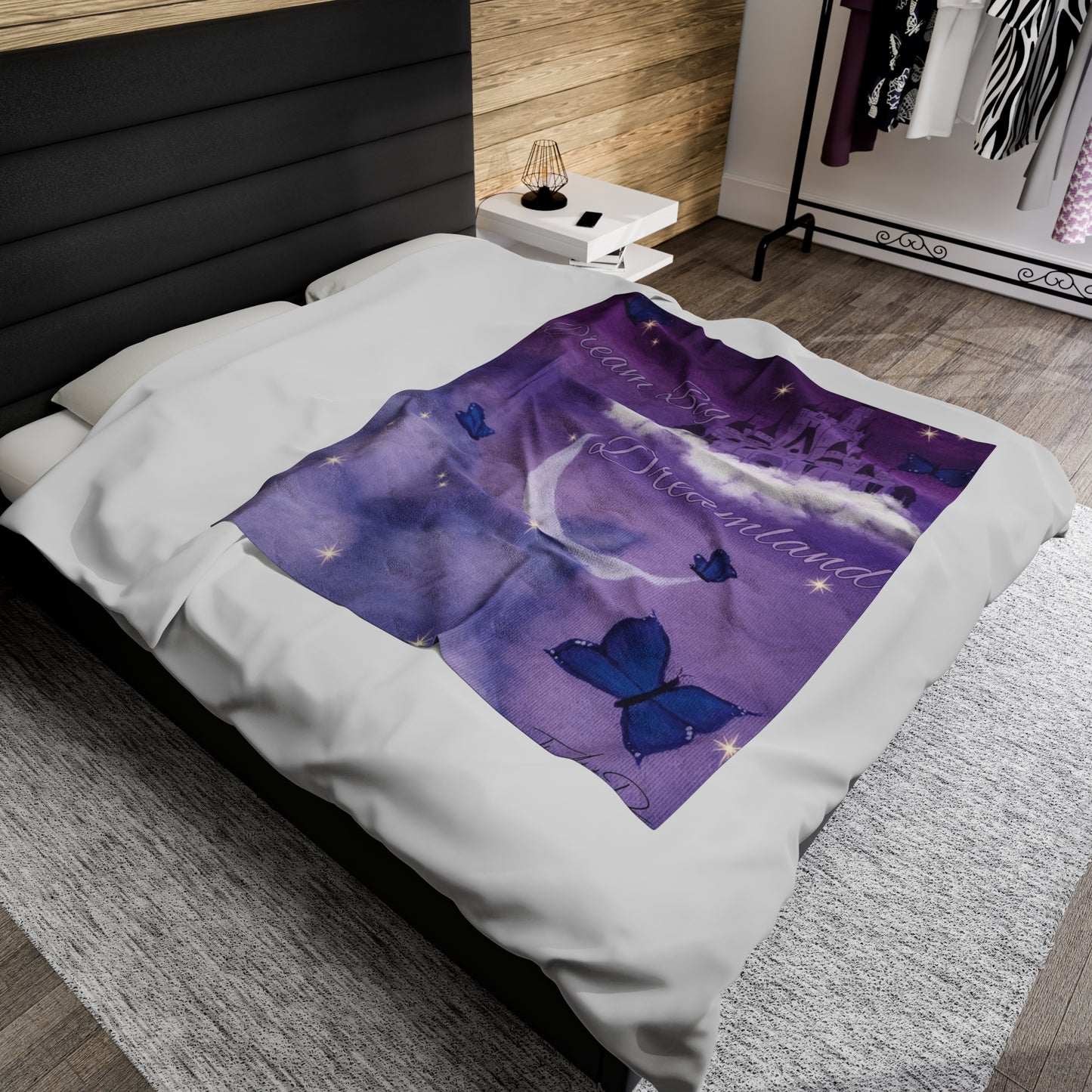Dae's Dreamland Original Painting Edit Design - Twitch Dreamland - Velveteen Plush Blanket