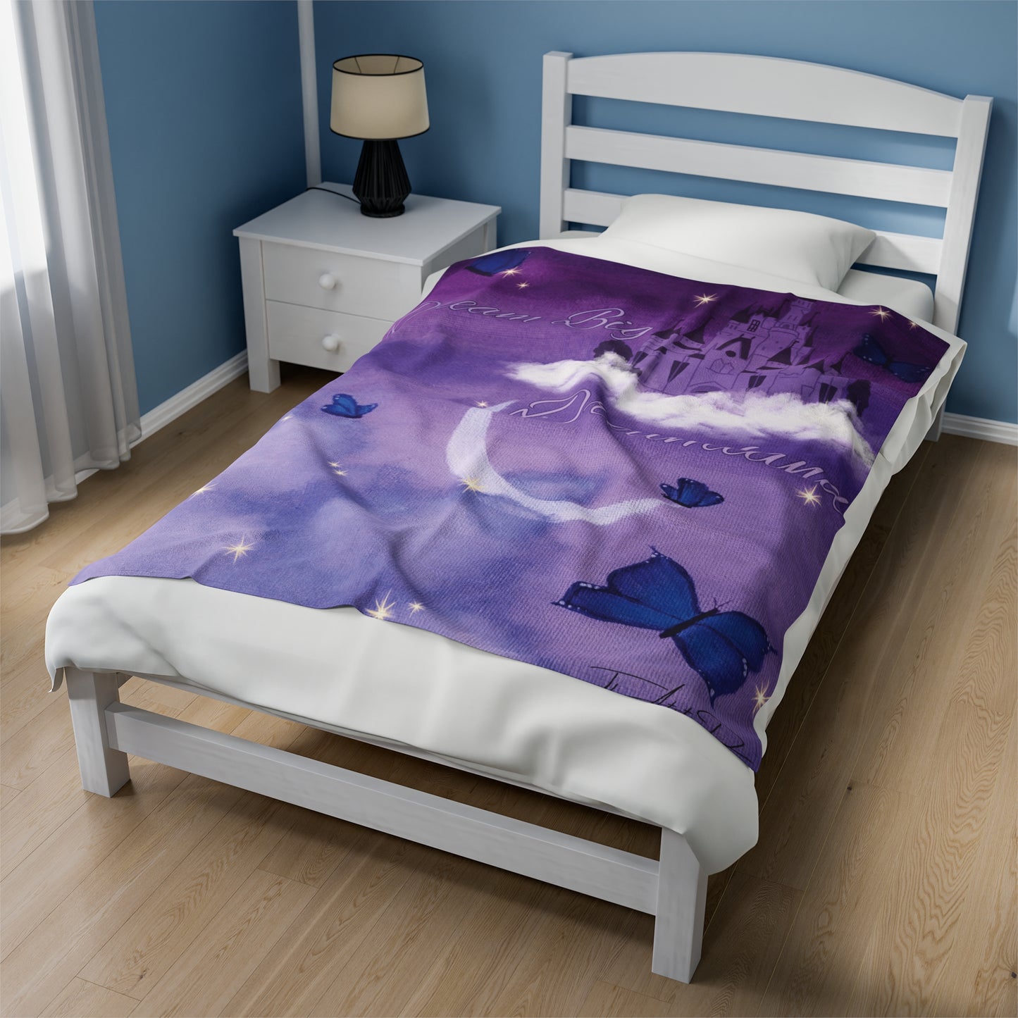 Dae's Dreamland Original Painting Edit Design - Twitch Dreamland - Velveteen Plush Blanket