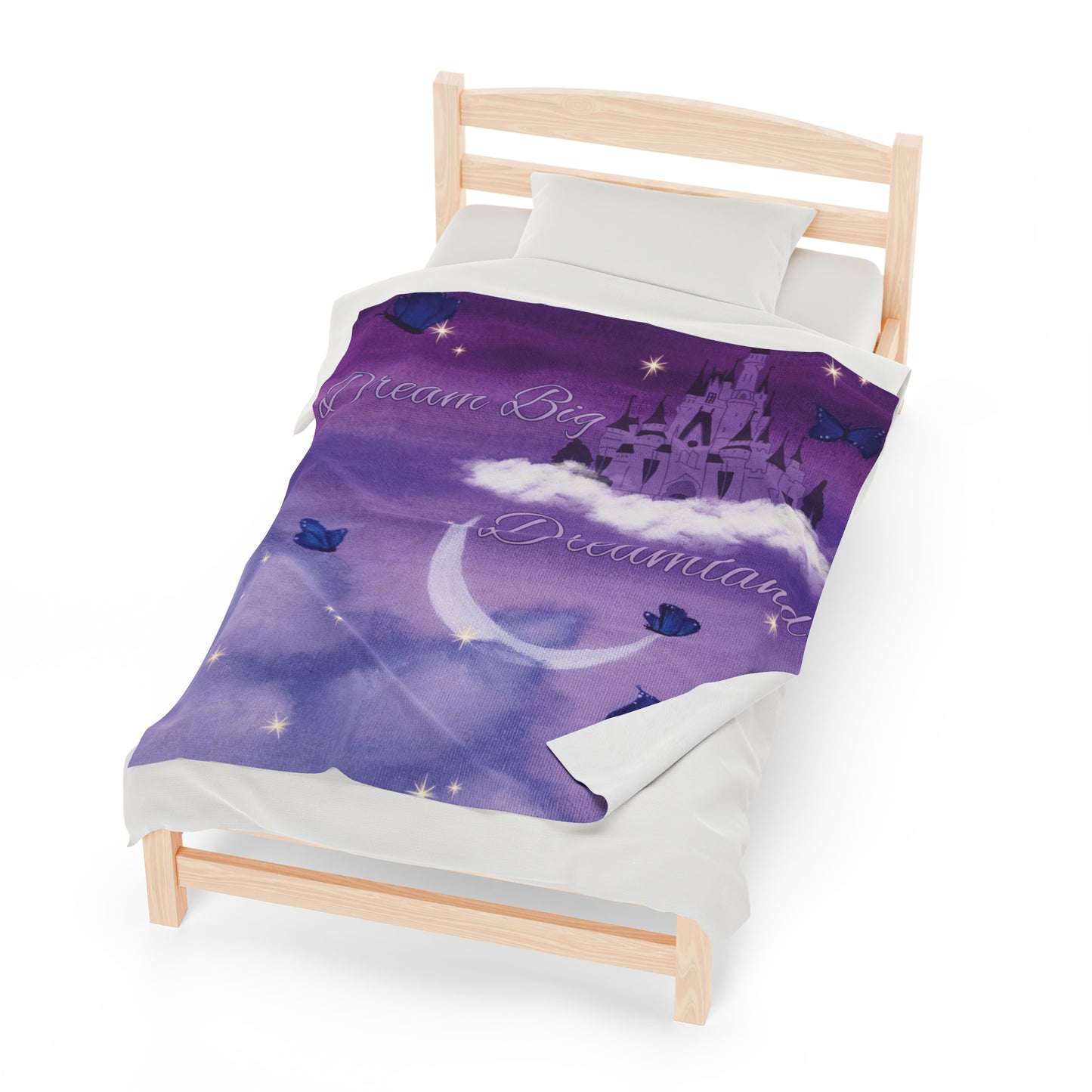 Dae's Dreamland Original Painting Edit Design - Twitch Dreamland - Velveteen Plush Blanket